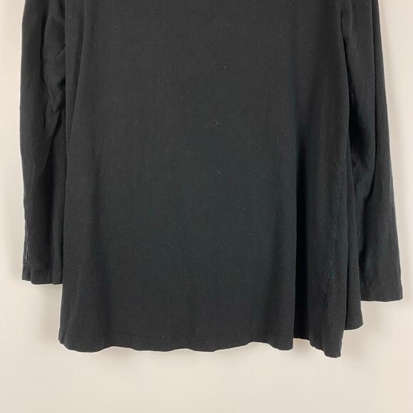 Lauren Ralph Lauren Black Waterfall Lightweight Cardigan Sweater Womens Sz Large - Picture 10 of 10